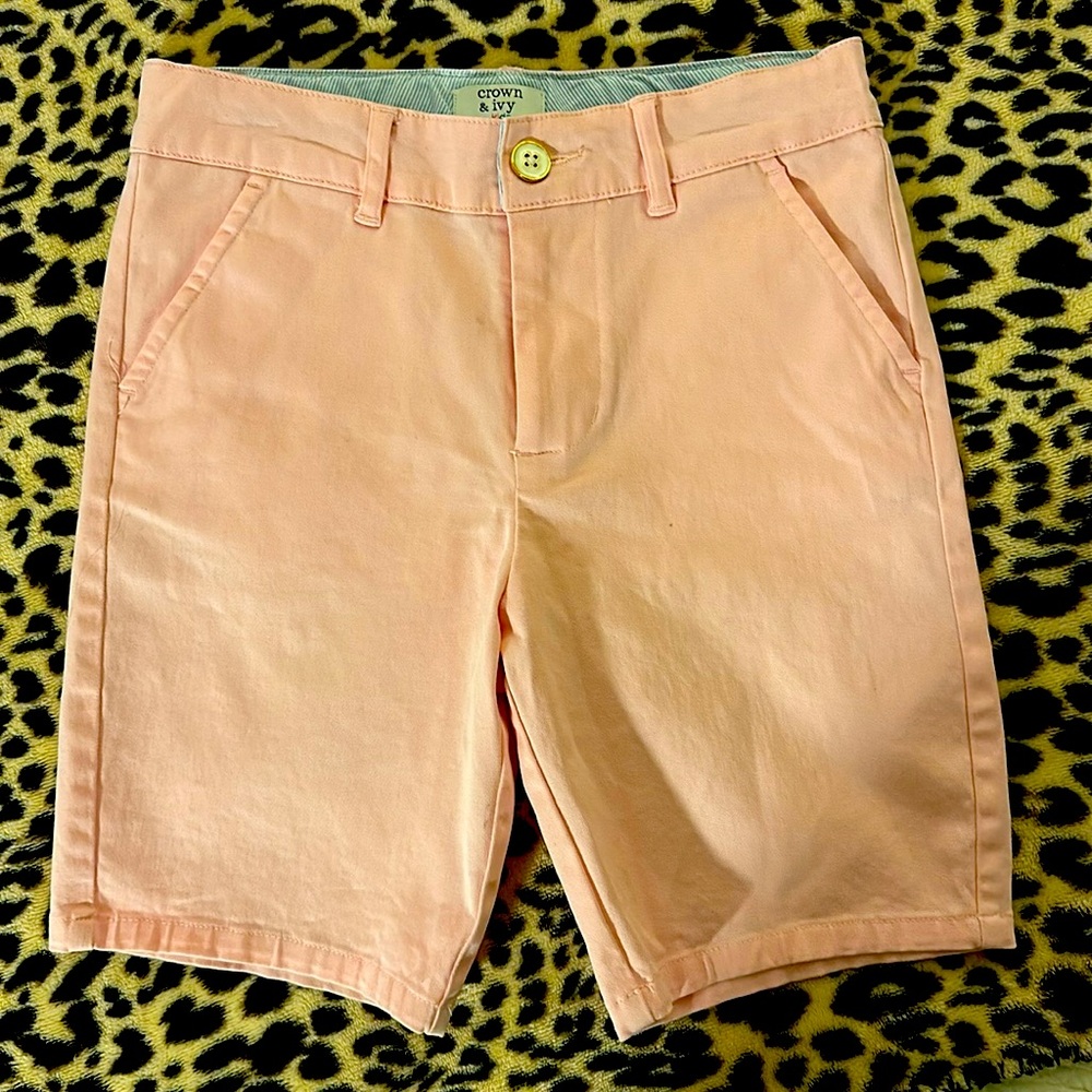 Girls•Crown•&•Ivy•Pink•Shorts•Size•10